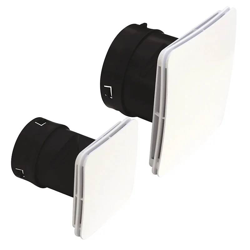 Bouche VMC extraction insufflation design AUREA avec manchette placo - Diamètre (mm) 80 pour Réparation Standard