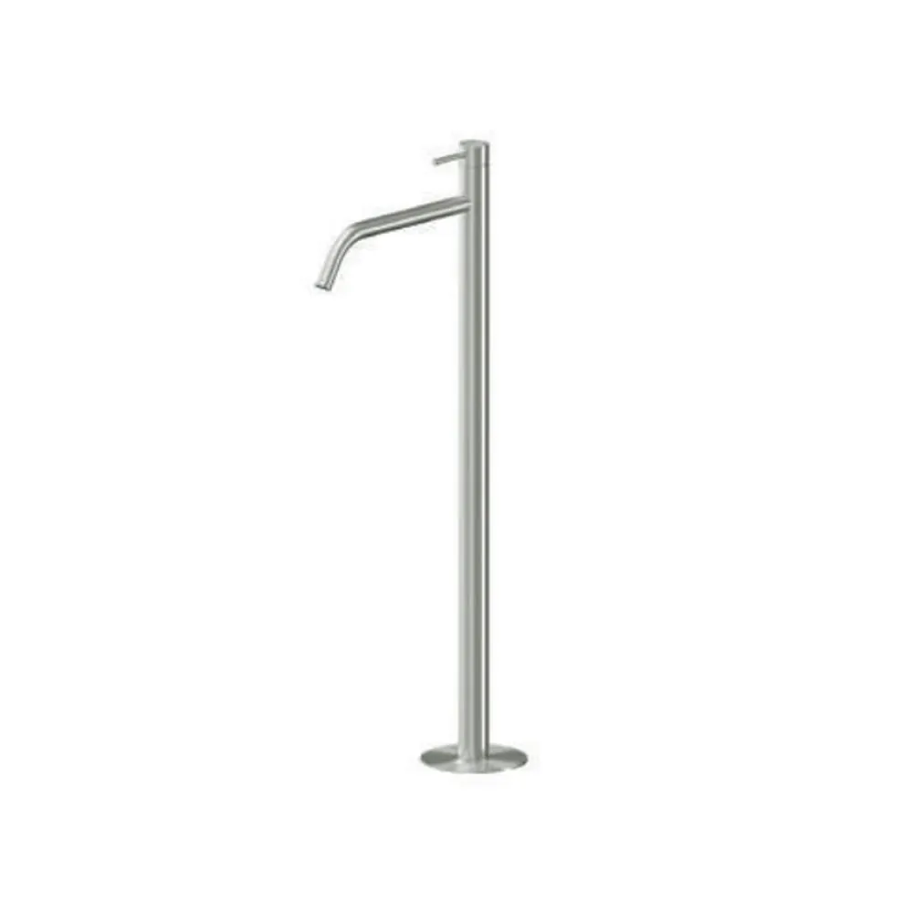 Cartouche Miscelatore monocomando lavabo freestanding RubiFlux serie Aria - Acciaio Satinato