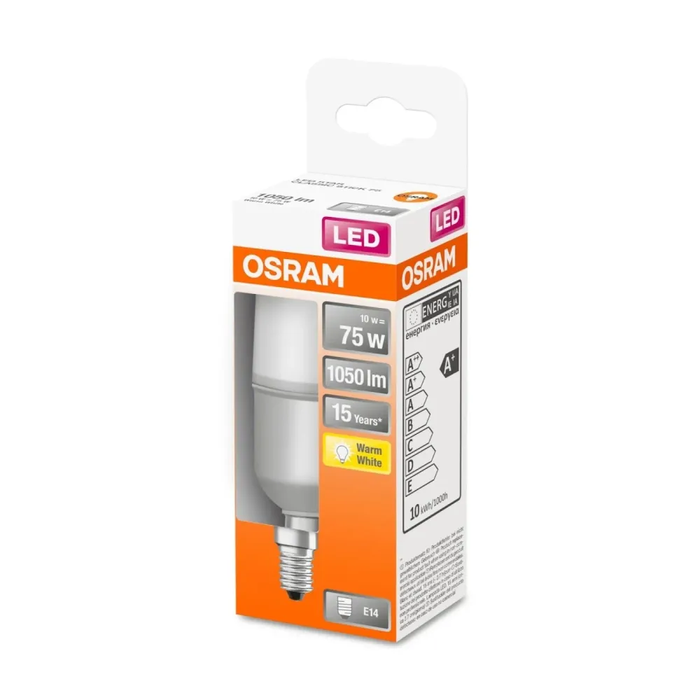 AMPOULE LED STICK 10W E14 TEMPÉRÉ pour éclairage général