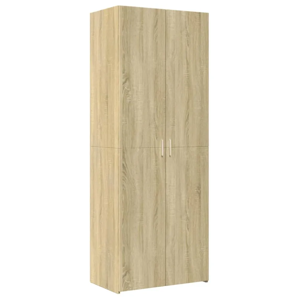 Buffet bahut commode armoire meuble de rangement organisateur cuisine salle de séjour salon haut sonoma 70 x 42,5 x 185 cm...