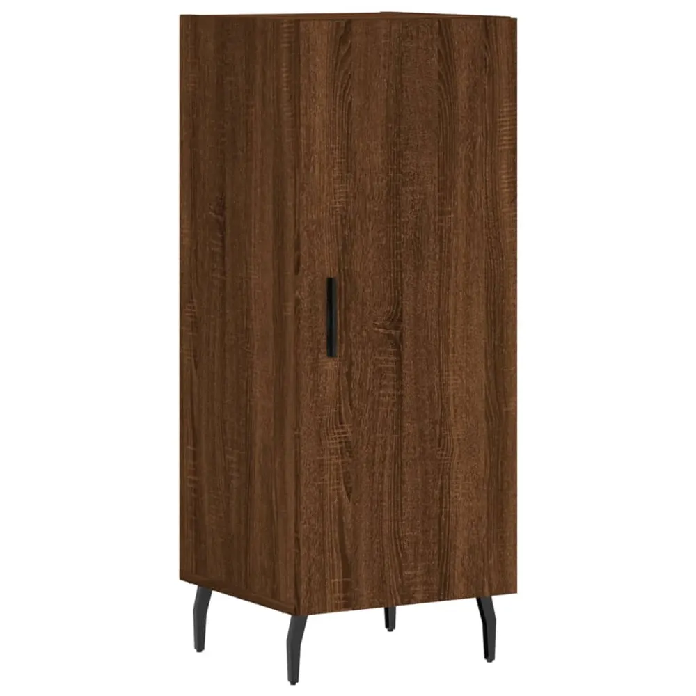 Buffet bahut commode armoire meuble de rangement organisateur cuisine salle de séjour salon 34,5 x 34 x 90 cm bois d'ingén...