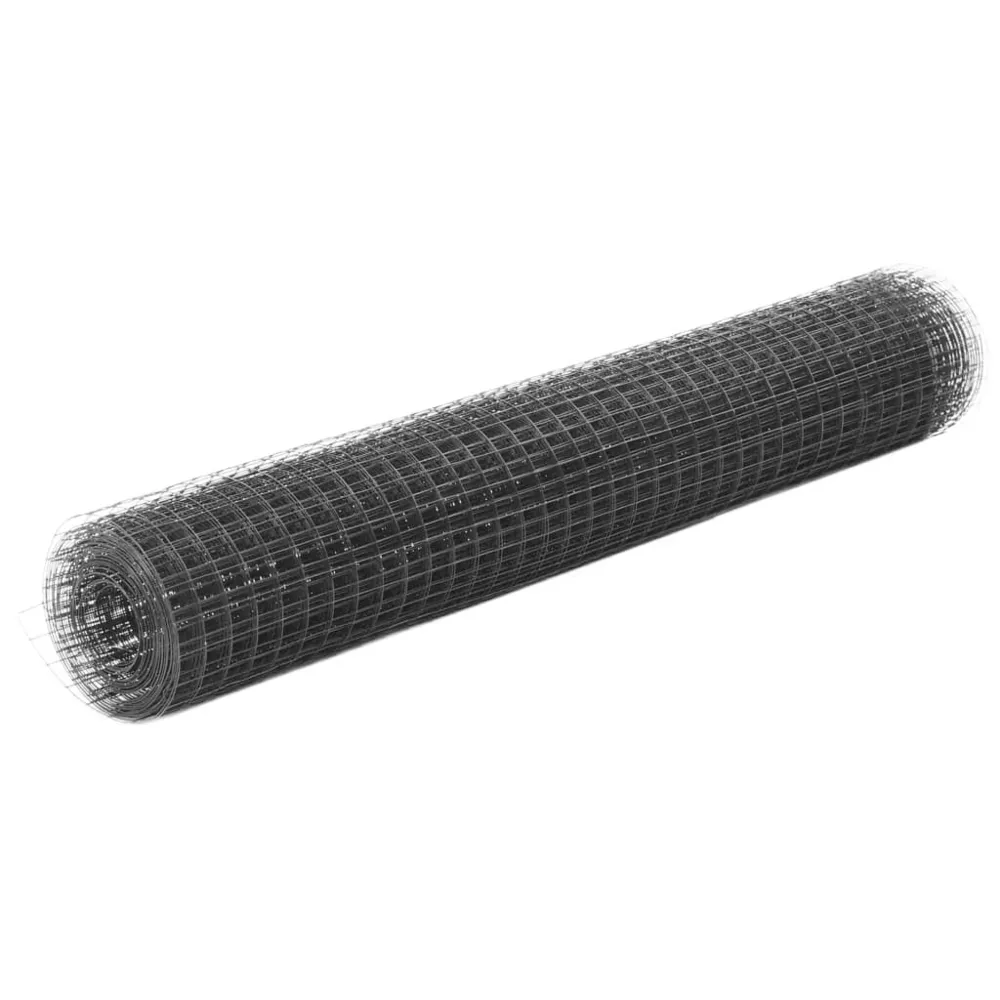 Grillage Acier avec revêtement en VINYLE 10x1 m Gris