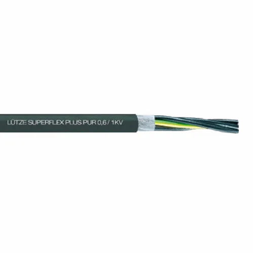 111430 Lütze Superflex Plus M Pur 0.6/1 KV Motor/Energy Supply Cable 5G6 UL Unshielded avec enrouleur automatique