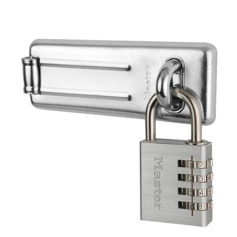Pack moraillon et cadenas à code MASTER LOCK - à Clé à Double Entrée