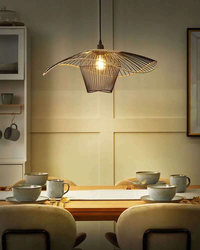 Pendant Lamp Noir jais LUNGA