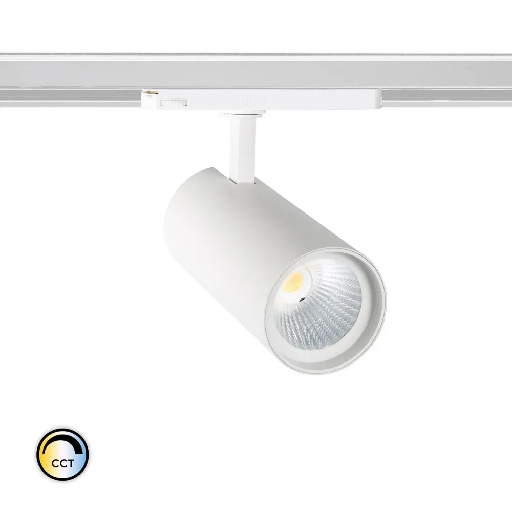 Projecteur LED rail triphasé 40W par Angelo, température ajustable, PHILIPS Xitanium blanc