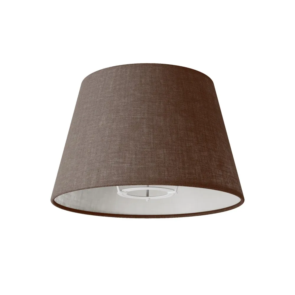 Abat-jour Impero S avec douille E27 pour lampe de table ou applique - Made Italy - Camelot Marron