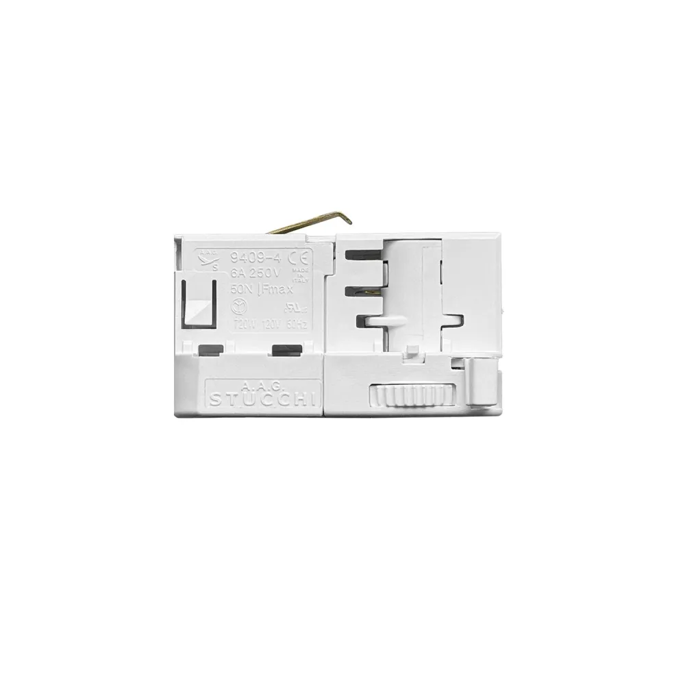 Adaptateur Stucchi Blanc pour rail triphasé - pour suspension