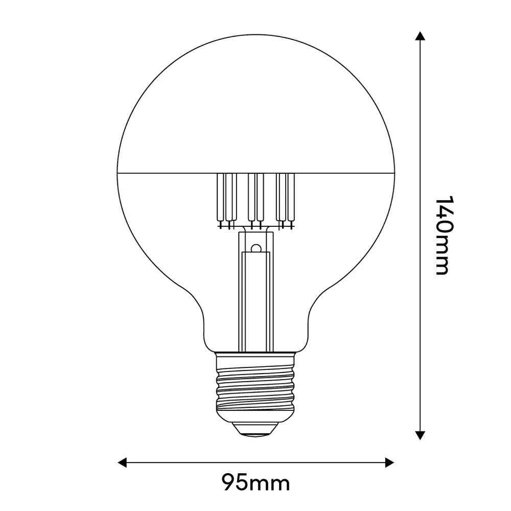 Ampoule LED globe Or - E27