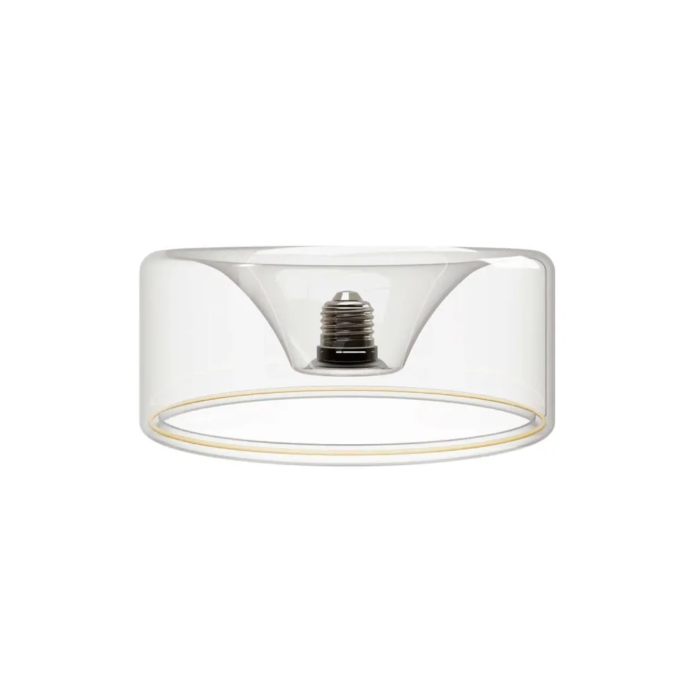 Ampoule LED Transparente Ghost Line Recessed Donut 195x83 6W 500Lm E27 2200K Dimable - G02