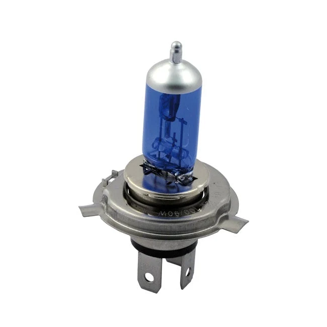 Ampoule de phare moto MCS 12V H4 Bleu teinté 100/90W