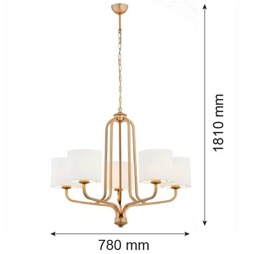 Lustre Argon Maranello 5L E27 H 181cm