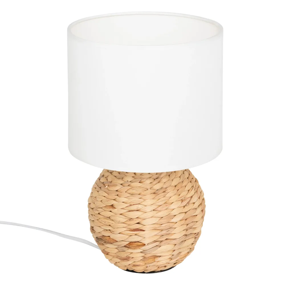 Atmosphera Hyacint Sphere Table Table Lampe - Ø22xh37cm - blanc / beige