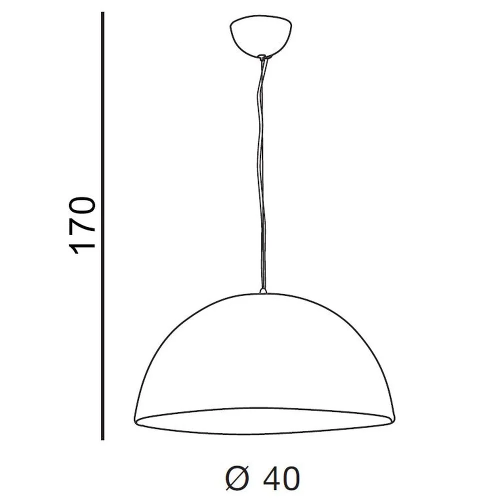 Azzardo MODENA suspension 1L, noire, E27