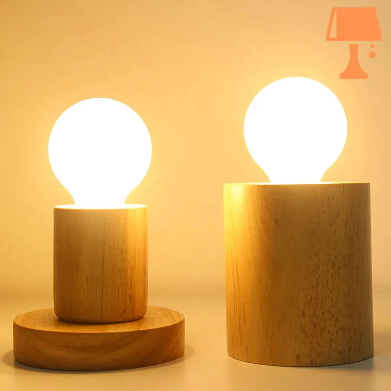 Base de Lampe en Bois