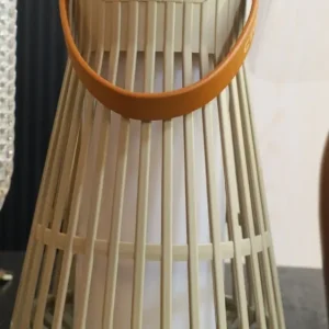 Beige Lantern Lamp & Bluetooth Speaker