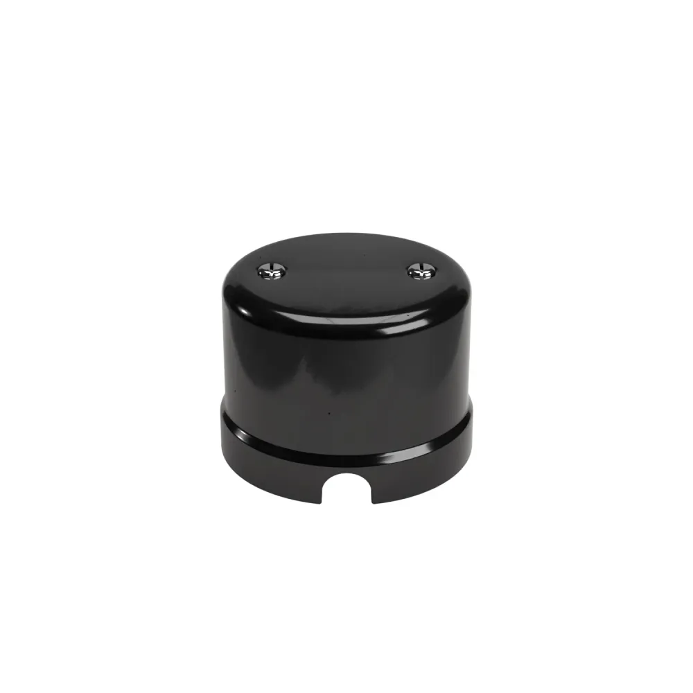 Boîte de dérivation compatible avec base en porcelaine - Noir