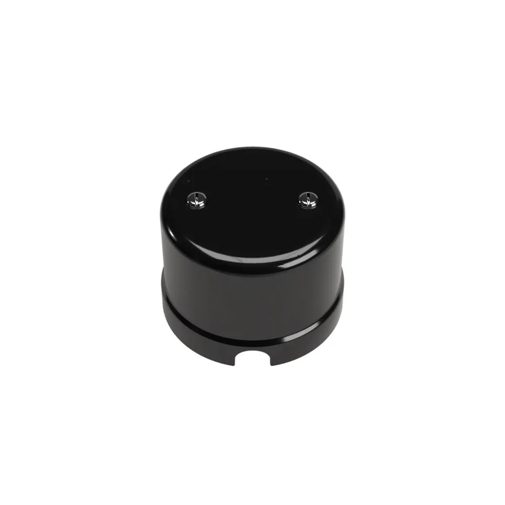 Boîte de dérivation compatible avec base en porcelaine - Noir