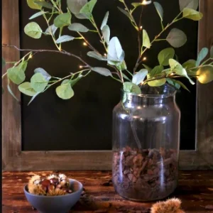 Branche eucalyptus 16 LED