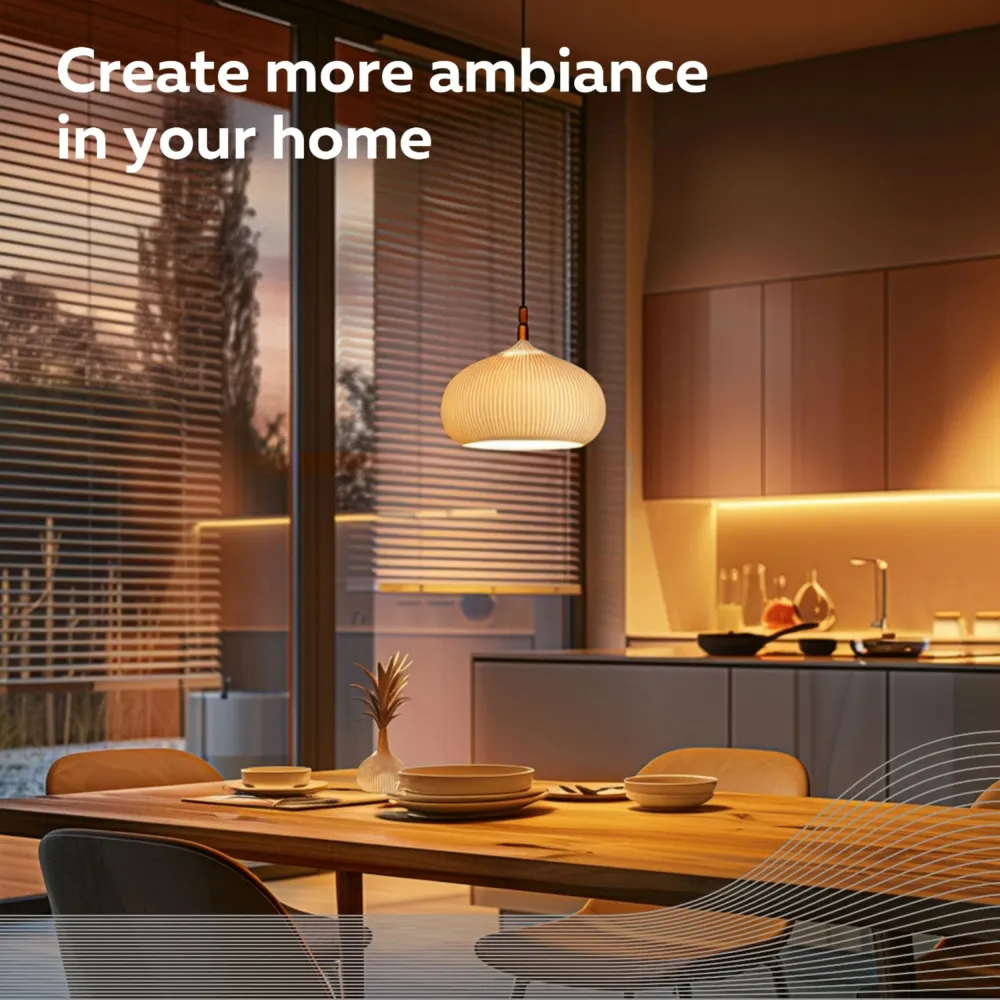 Calex Smart Ampoule LED Spiralée - E27 - A60 - CCT - Doré