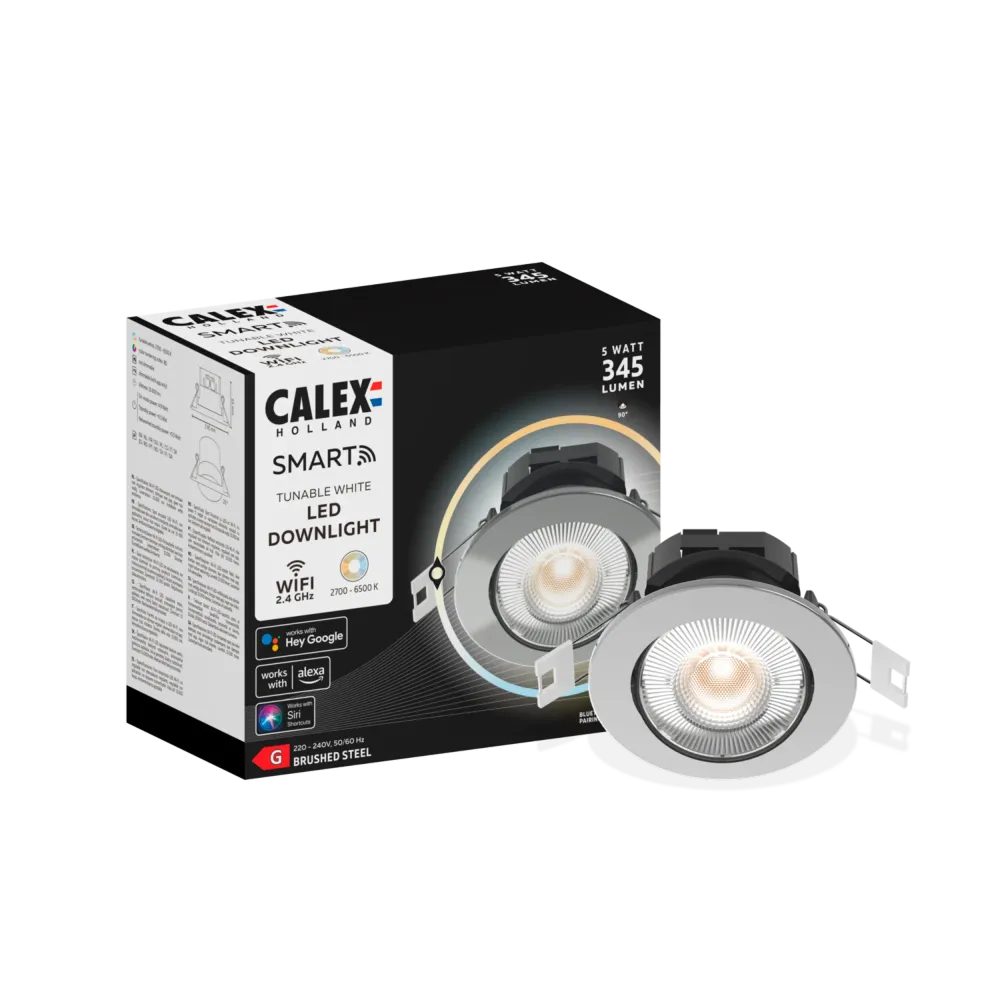 Calex Smart Spot Encastré - CCT - Gris