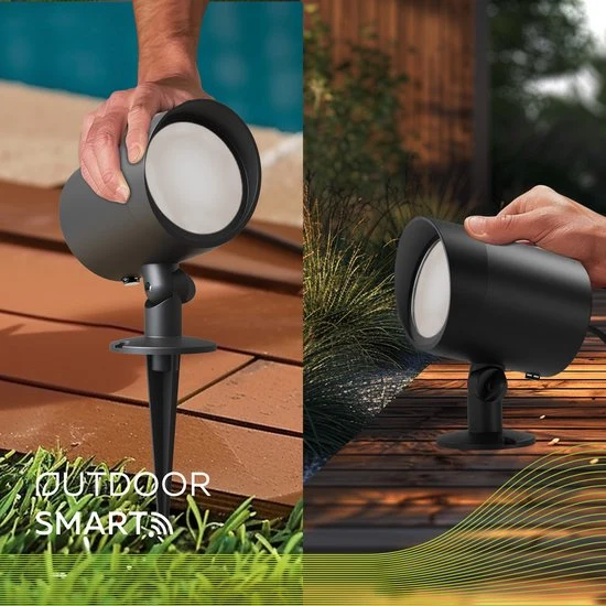 Calex Smart Spot Extérieur - RGB + CCT - Noir