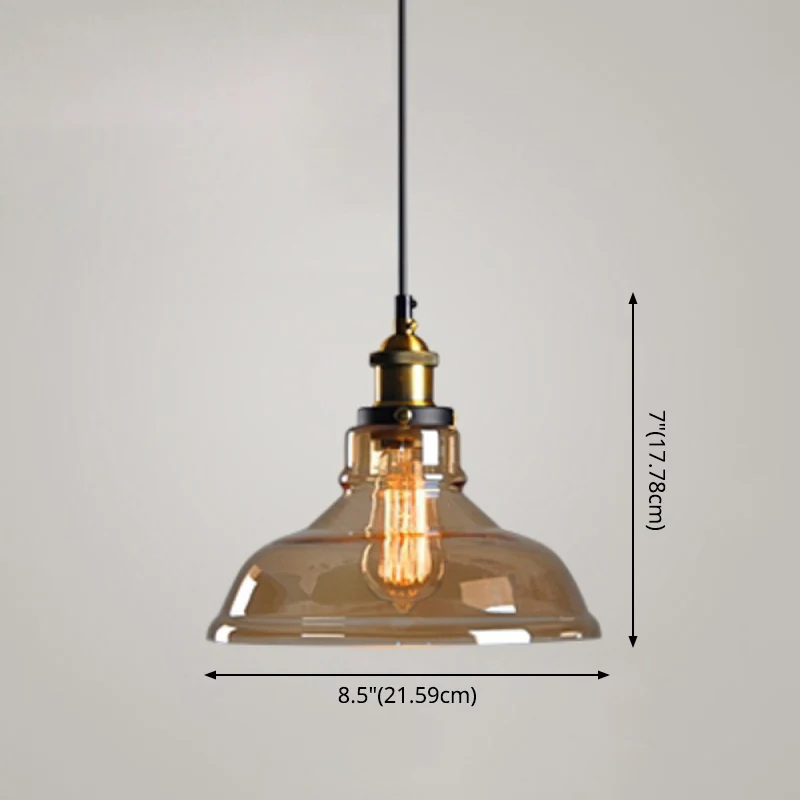 1 luminaires suspendus luminaires suspendus en verre de Style industriel rétro pour Bar Clearhalo