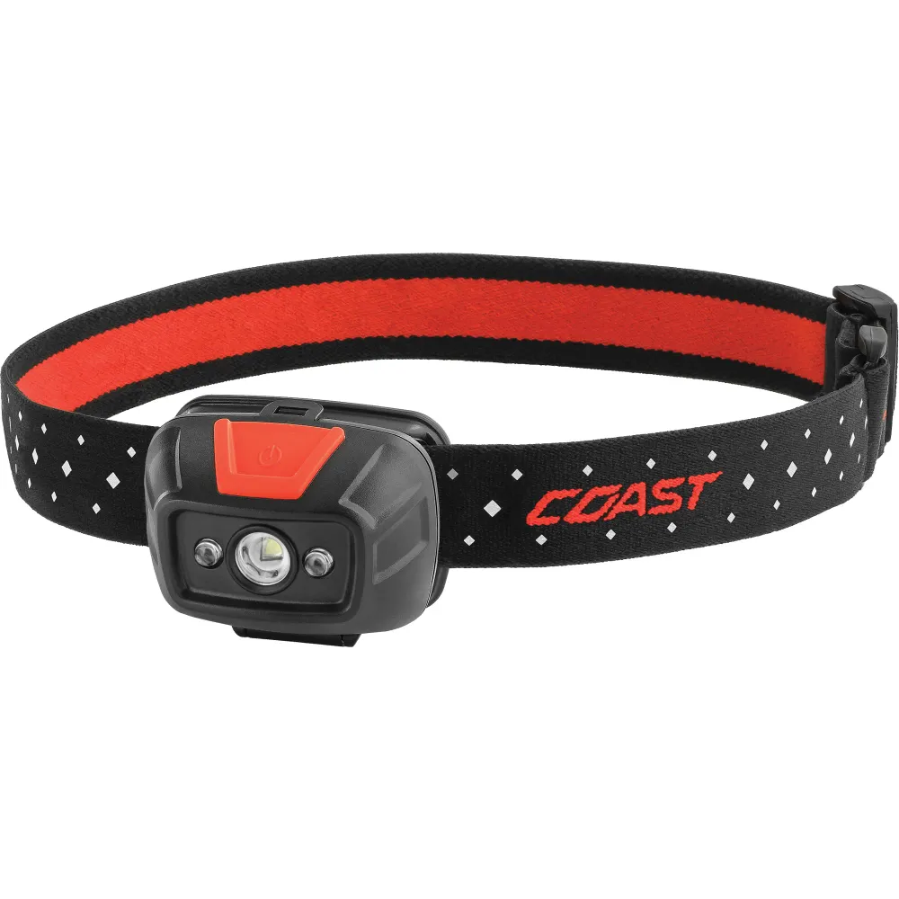 Lampe frontale à faisceau large FL19, LED, 330 lumens, autonomie de 3,25 h, piles AAA COAST