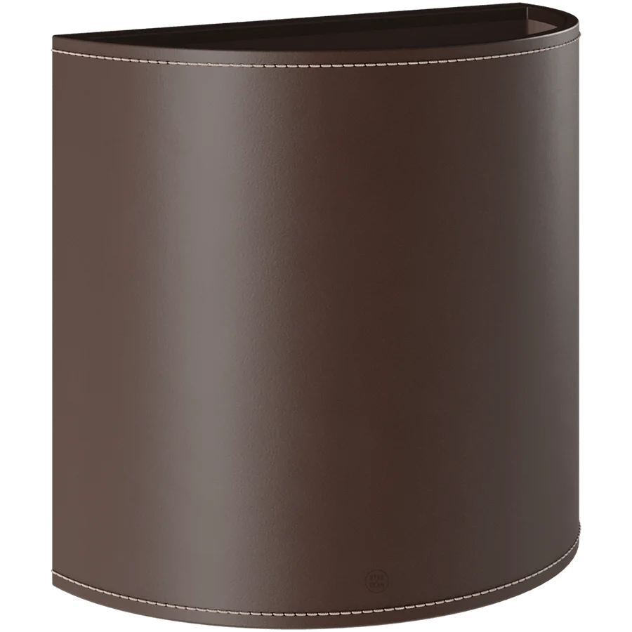 CUERO LEATHER E14 WALL LIGHT LARGE CHOCOLATE