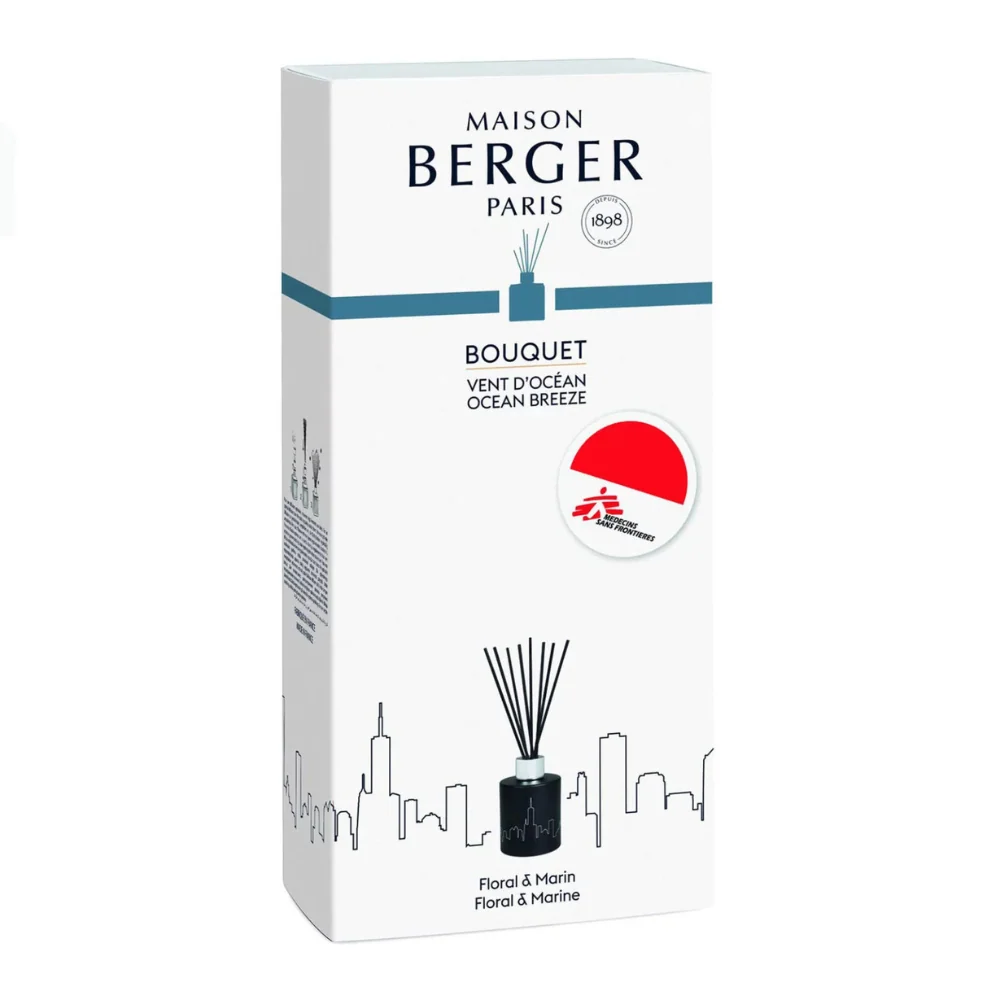 Diffuseur à Bâtonnets MSF Noire+ 100 ml - Coffret Vent d'Océ