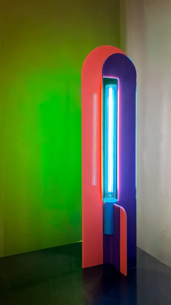Andy Rose/Bleu/Vert - Lampe de table Elements Lighting