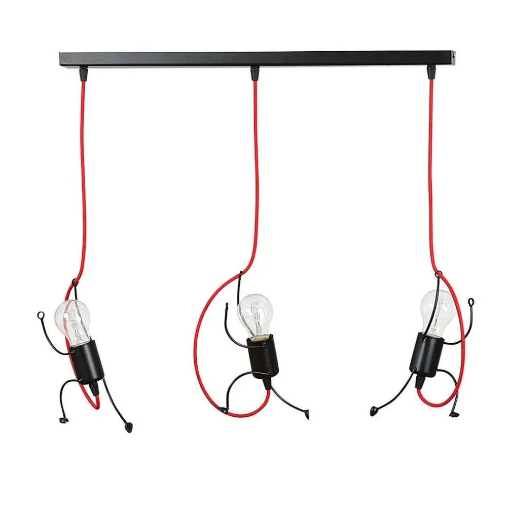 BOBI suspension 3L, noire, E27 Emibig