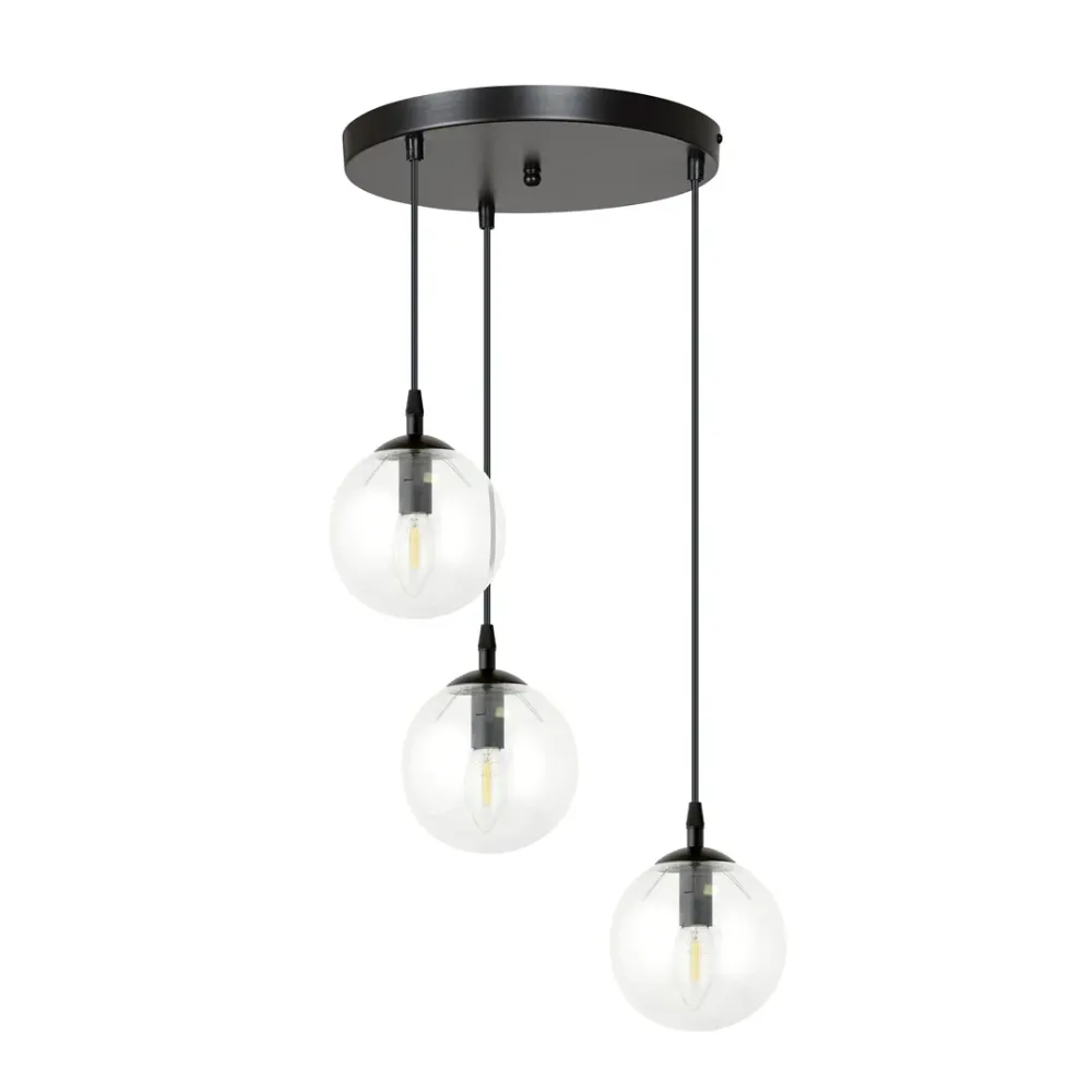 Suspension COSMO 3L, D14 noir, E14 Emibig