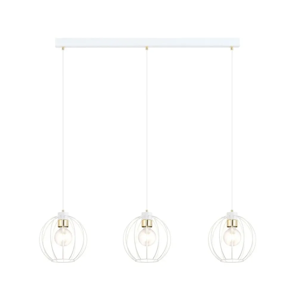 Suspension GINO 3L, D24 blanc, E27 Emibig