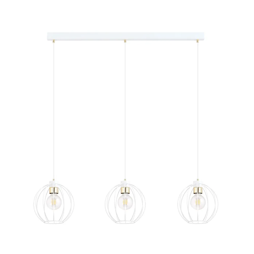 Suspension GINO 3L, D24 blanc, E27 Emibig