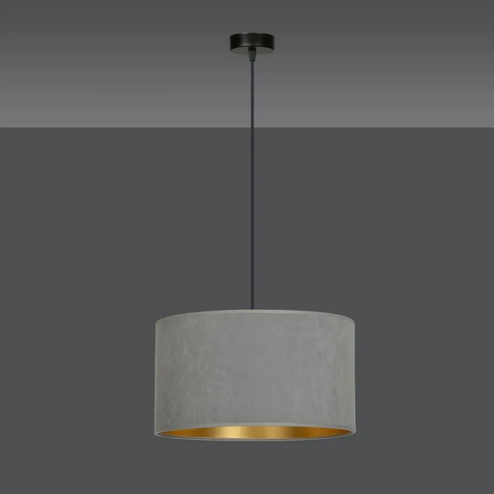 Suspension HILDE 1L, D35 noir, E27 Emibig