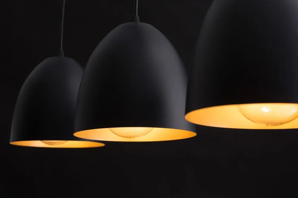 Suspension LENOX 3L, noire, E27 Emibig