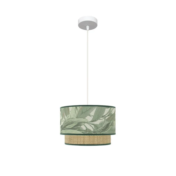 Suspension Fabrilamp Congo en métal blanc E27
