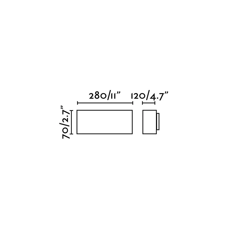 Faro West-2 Wall Lamp E27 100W Ip54 Dark Gray