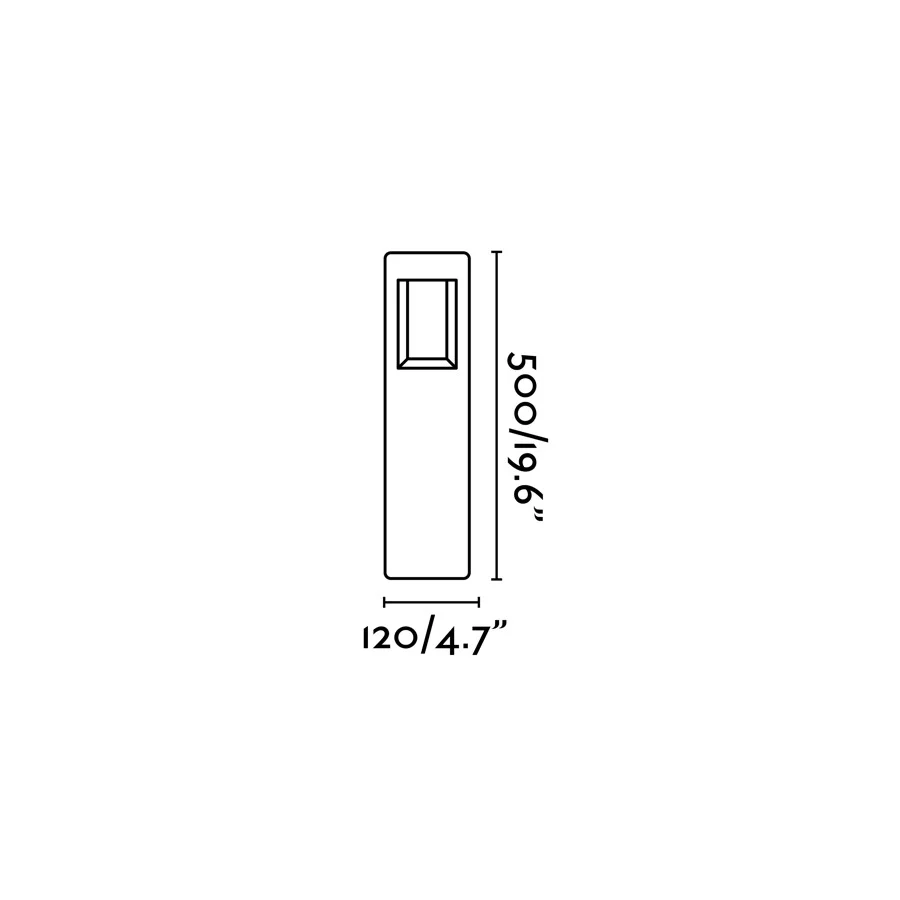 Naya Post Lighthouse Dark Gray Led 8W 3000K Faro