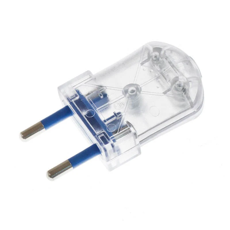 Fiche 2 pôles 10A (petite) - IMQ - Made Italy - Transparent