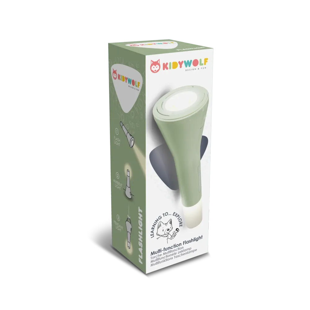 Lampe torche : verte Kidywolf