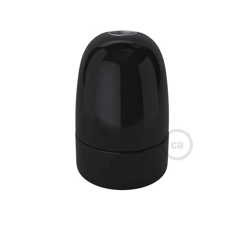 Kit douille E40 en porcelaine - Noir