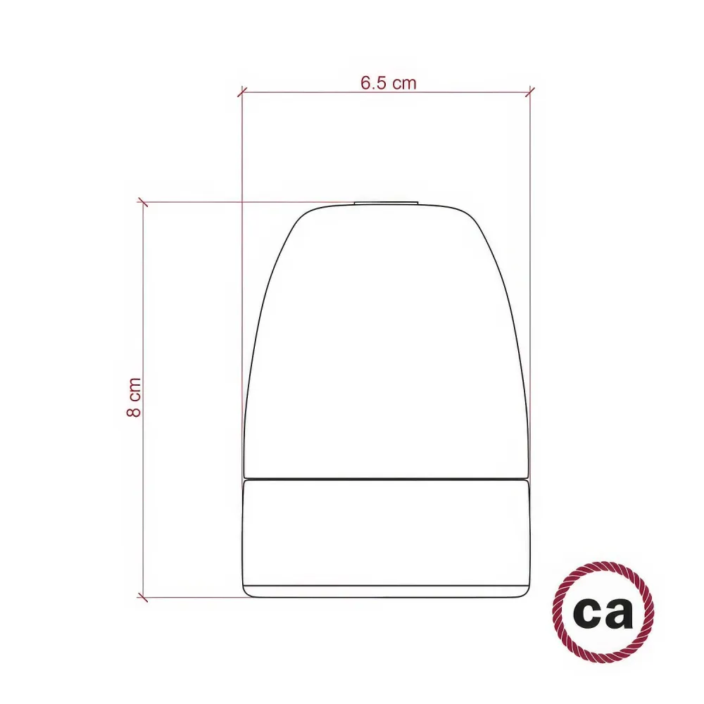 Kit douille E40 en porcelaine - Noir