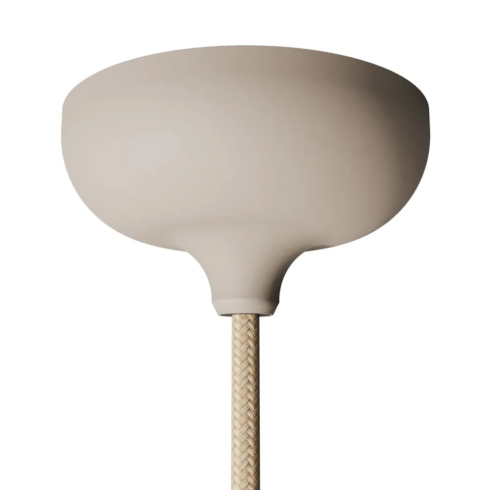 Kit pavillon en silicone avec trou central et prédisposition pour trou latéral - Marron Désert