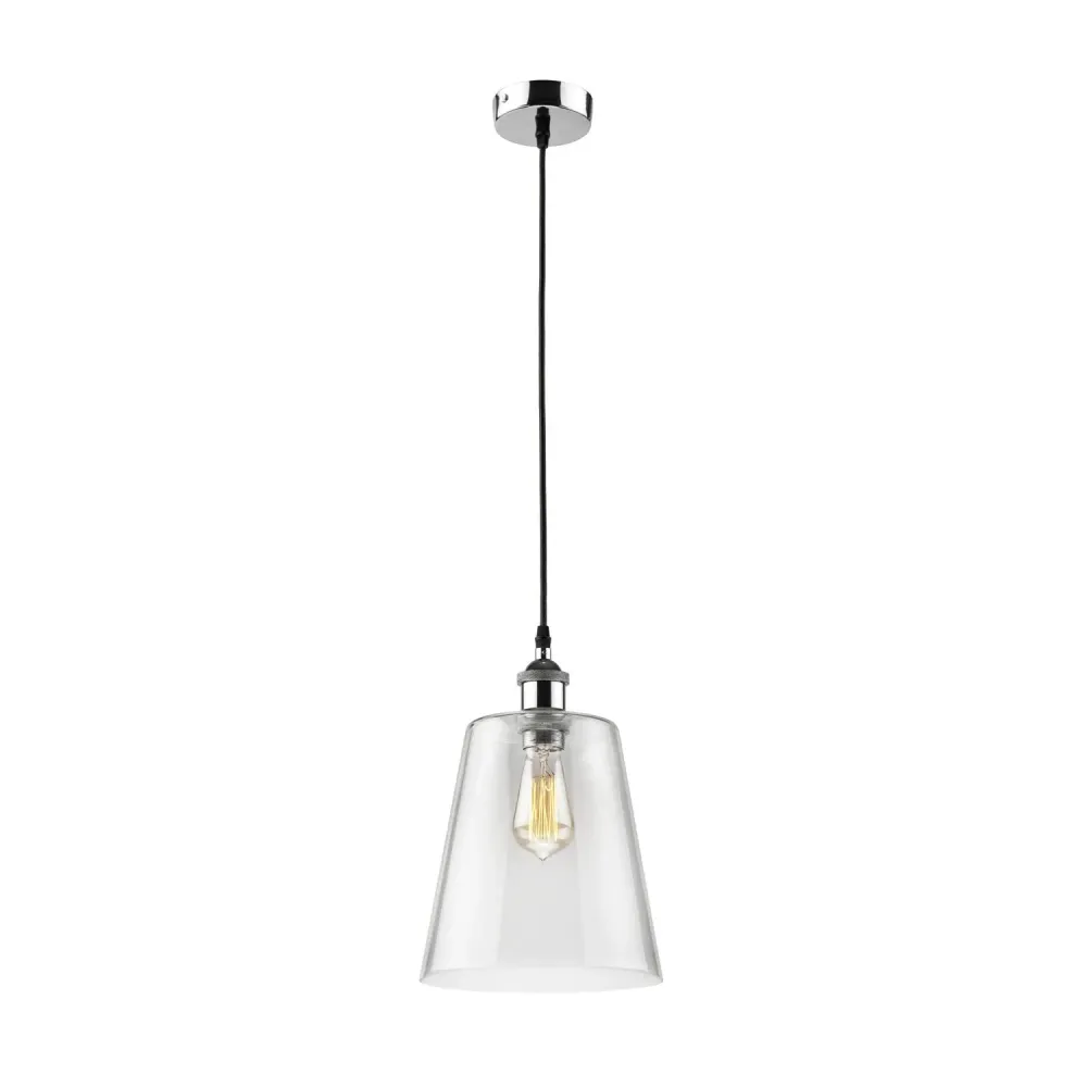 Suspension Lamkur gris acier E27 H 92 cm Grey
