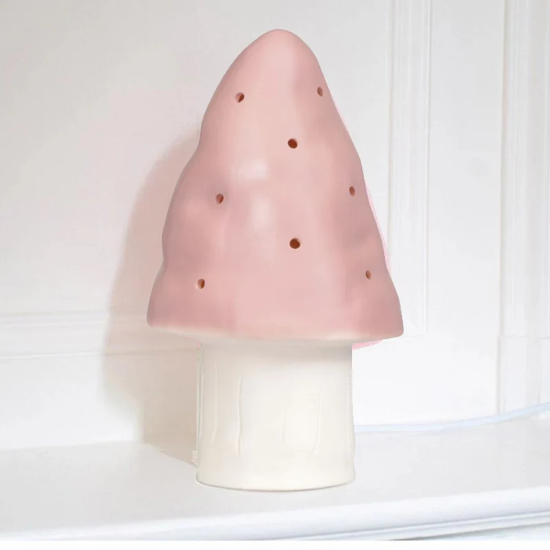 Lampe champignon rose