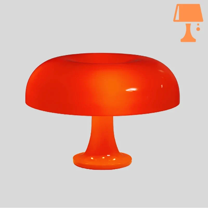 Lampe de Chevet Originale Champignon Orange