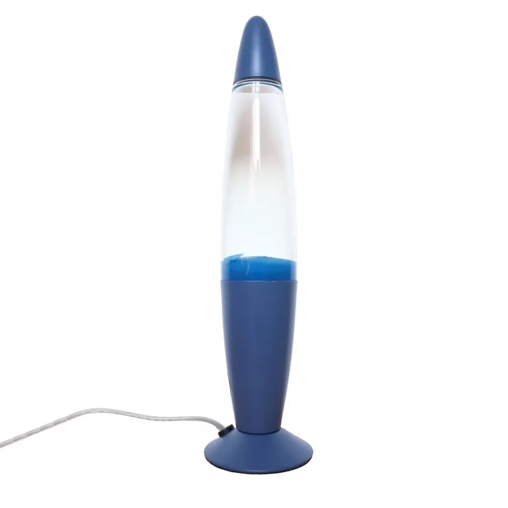 Lampe à lave bleue