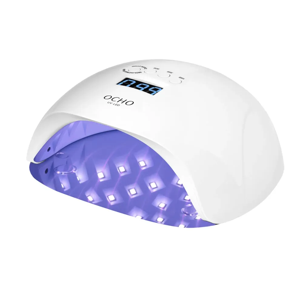 Lampe LED UV OCHO NAILS X13 65W blanche avec fond miroir